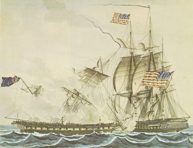 USS United States defeats HMS Java (1812)